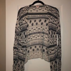 Patterned cardigan